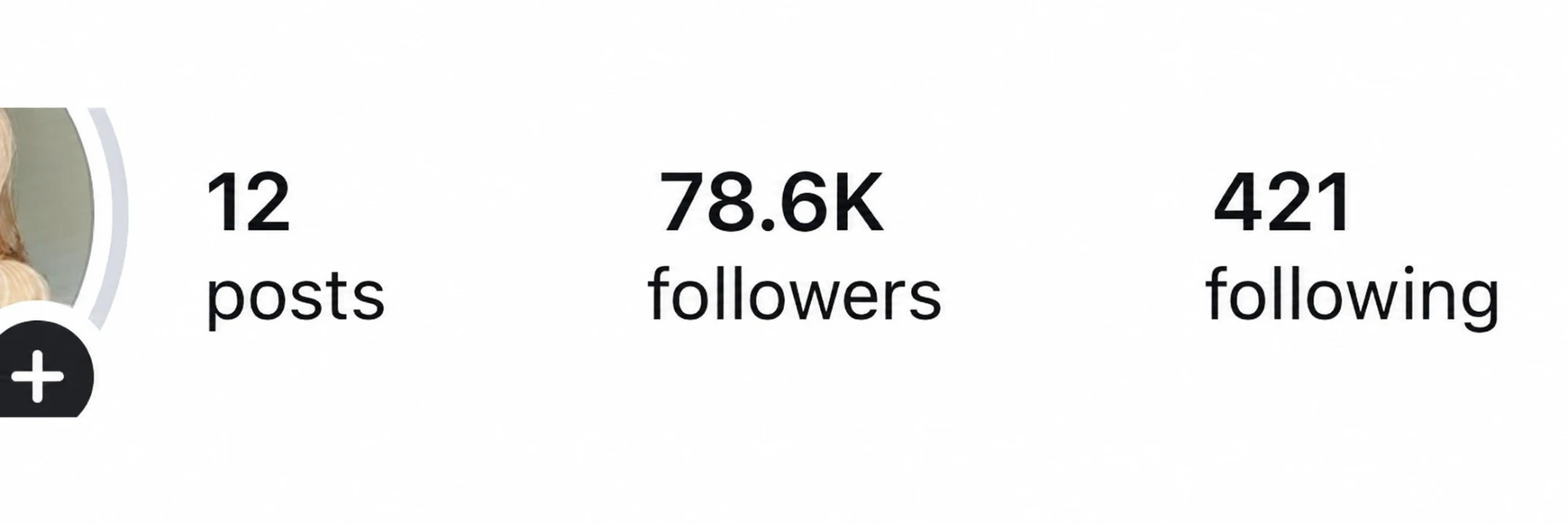 Instagram 78.6K followers - Before